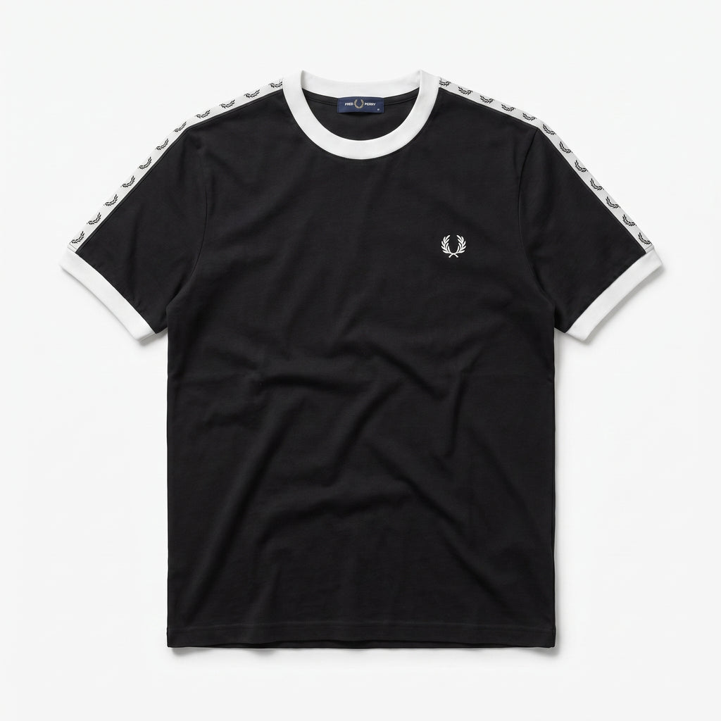 Fred Perry Ringer T-shirt Black