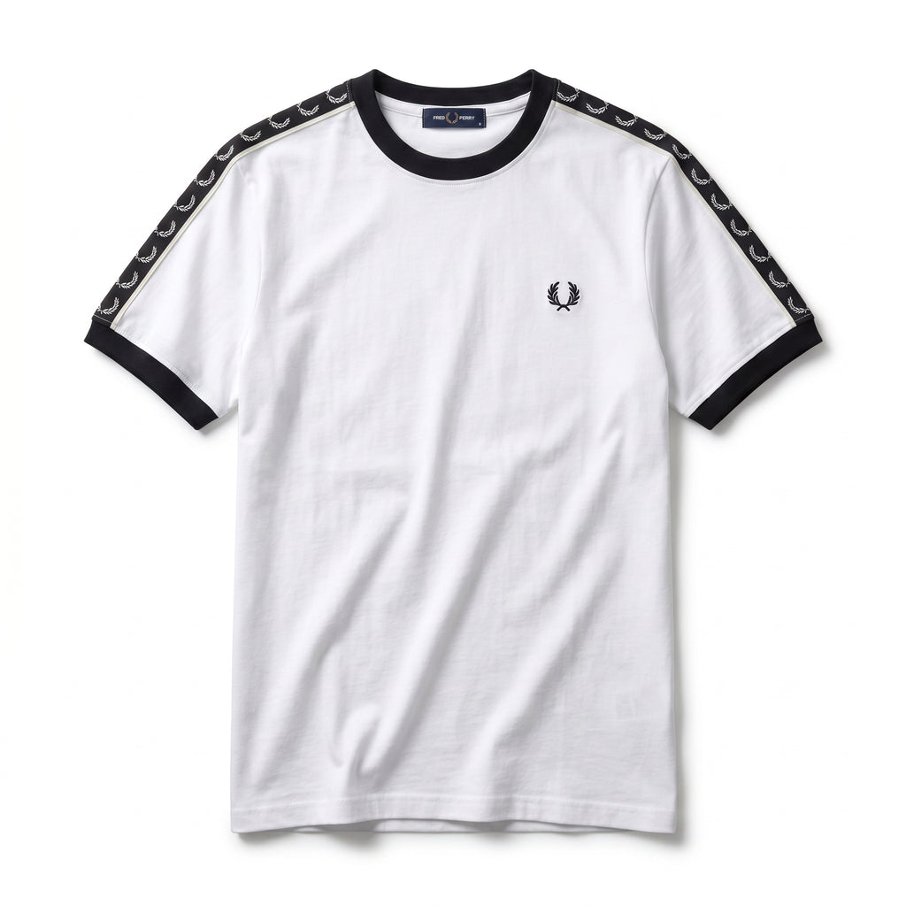 Fred Perry Ringer Ringer T-shirt White