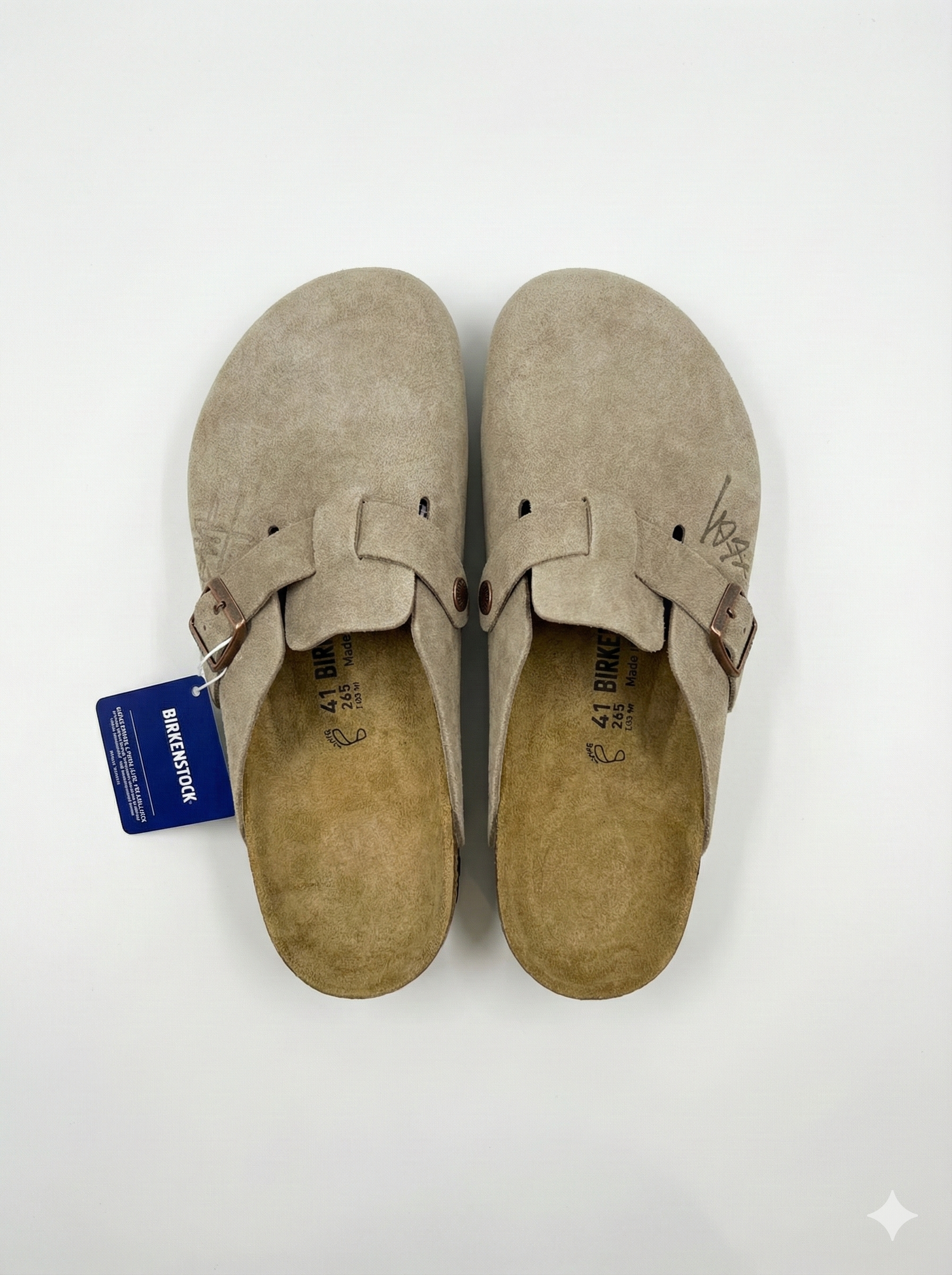 Stüssy X Boston Birkenstocks Taupe – Styled Stüssy X Boston Birkenstocks Taupe – Styled