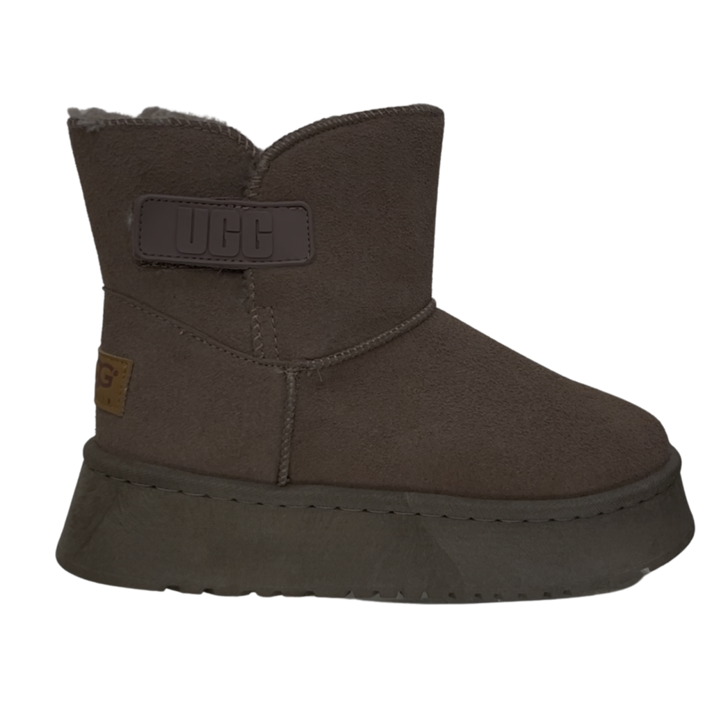 Uggs Bailey Platform Logo Strap Gray