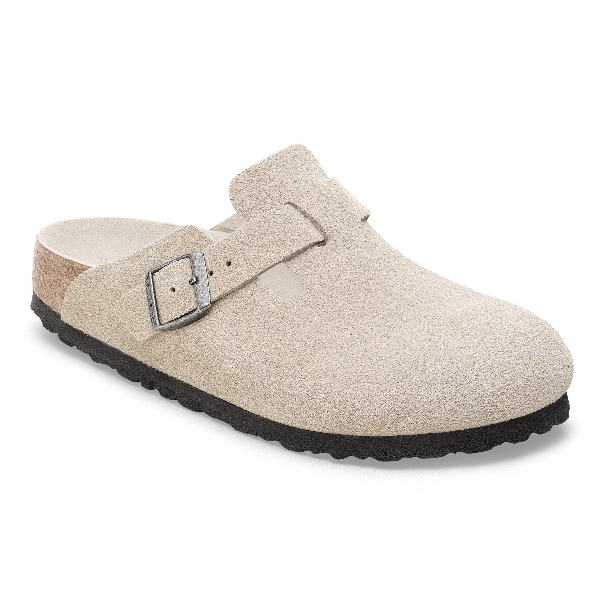 Beige Boston Birkenstocks