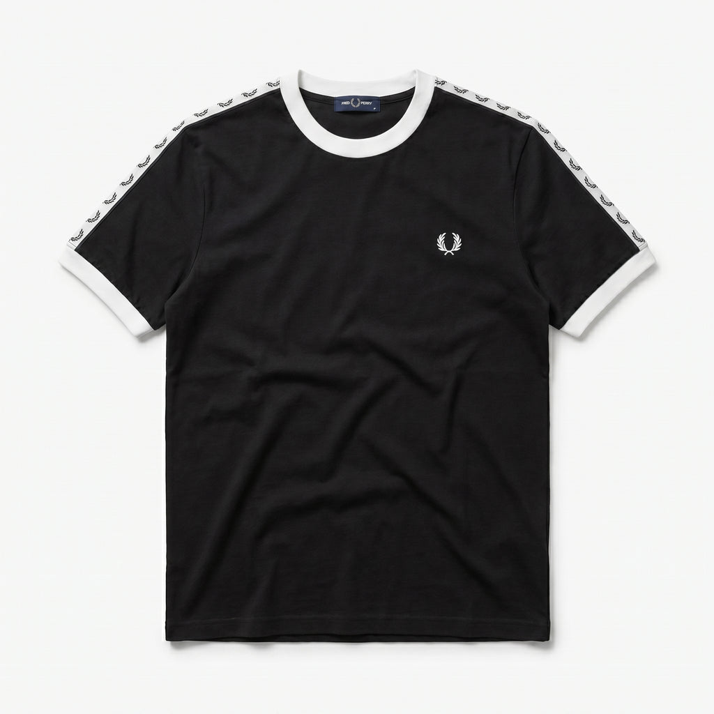 Fred Perry Ringer T-shirt Black