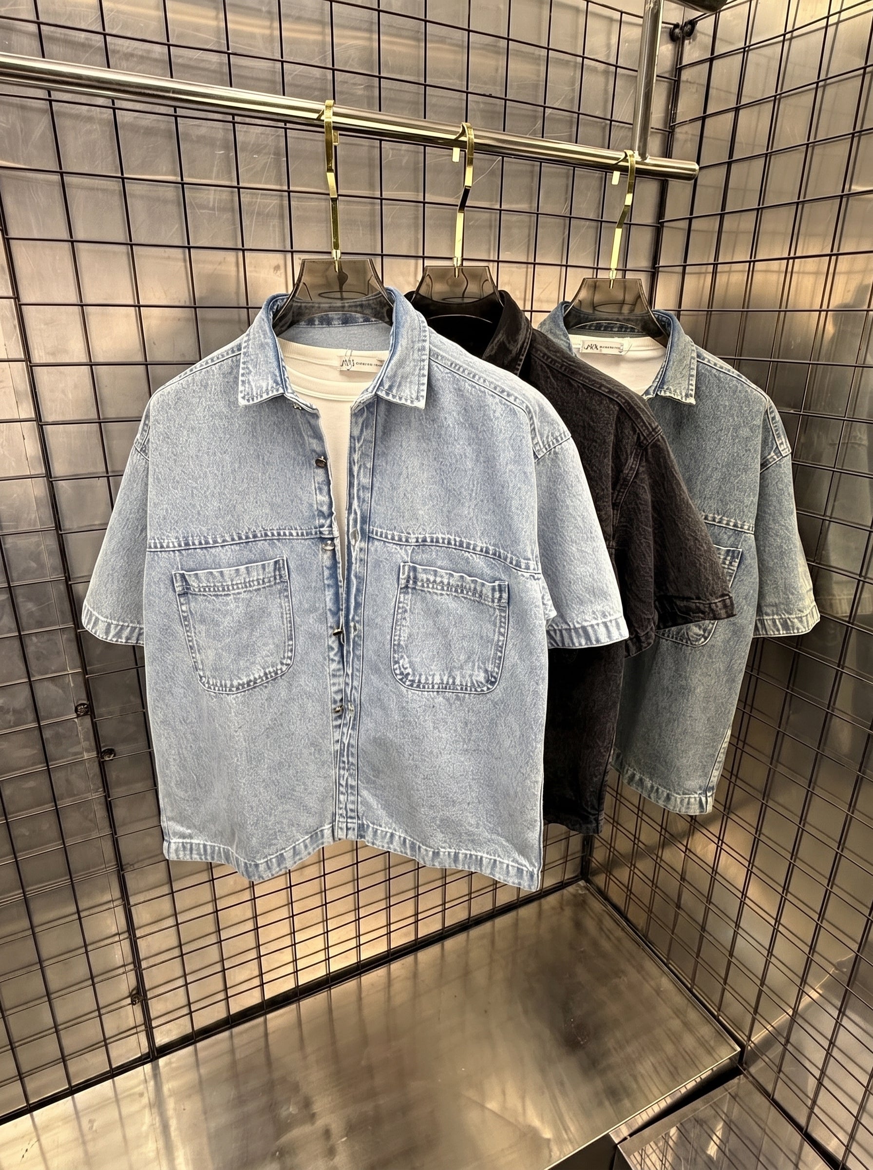 Denim shirts boxy fit